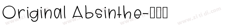 Original Absinthe字体转换
